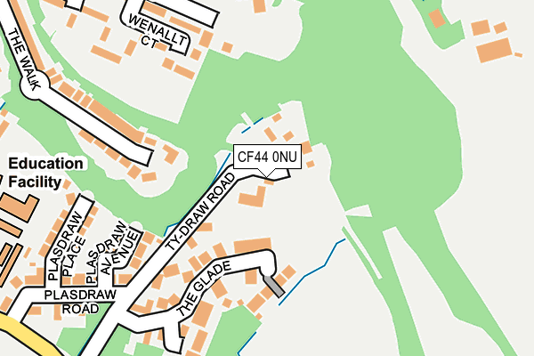 CF44 0NU map - OS OpenMap – Local (Ordnance Survey)
