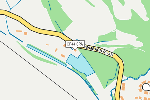 CF44 0PA map - OS OpenMap – Local (Ordnance Survey)