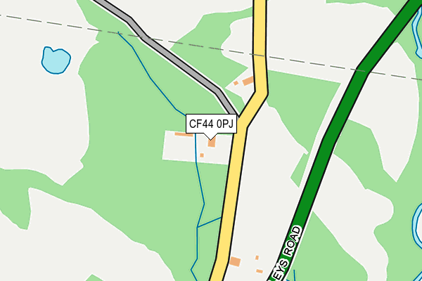 CF44 0PJ map - OS OpenMap – Local (Ordnance Survey)