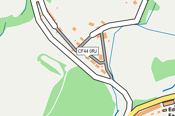 CF44 0RJ map - OS OpenMap – Local (Ordnance Survey)
