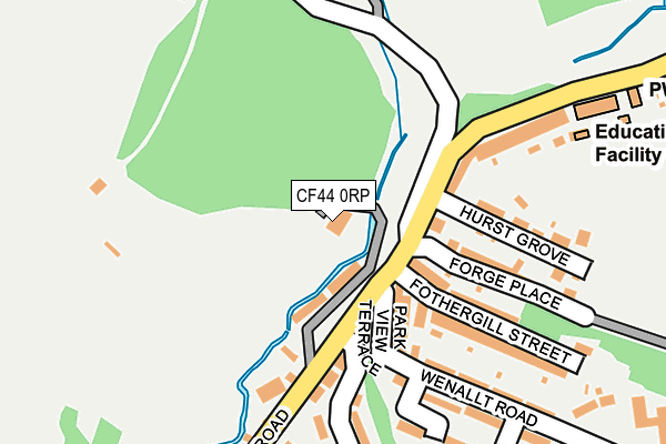 CF44 0RP map - OS OpenMap – Local (Ordnance Survey)