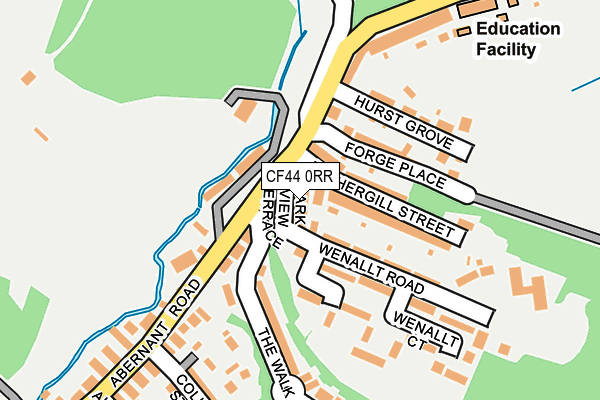 CF44 0RR map - OS OpenMap – Local (Ordnance Survey)