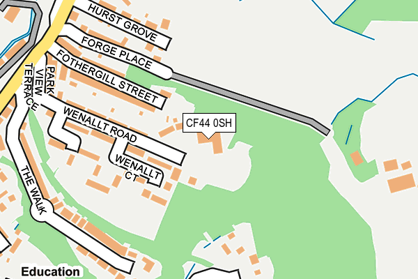 CF44 0SH map - OS OpenMap – Local (Ordnance Survey)