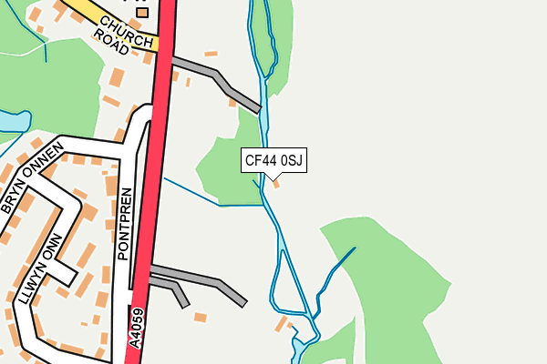 CF44 0SJ map - OS OpenMap – Local (Ordnance Survey)