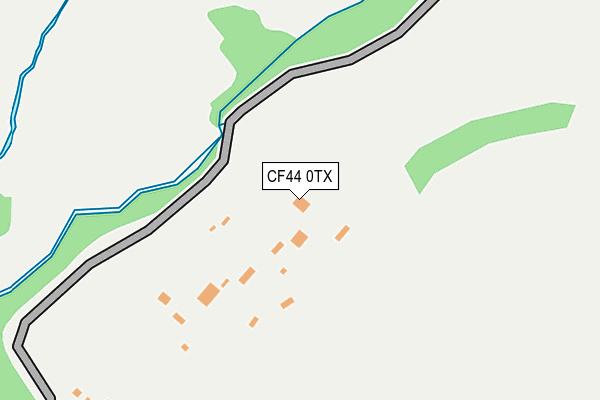 CF44 0TX map - OS OpenMap – Local (Ordnance Survey)