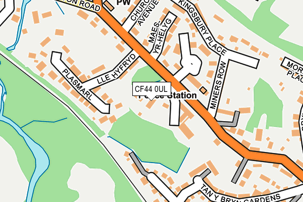 CF44 0UL map - OS OpenMap – Local (Ordnance Survey)