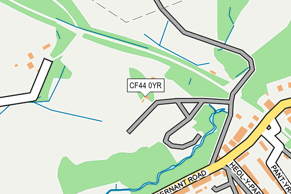 CF44 0YR map - OS OpenMap – Local (Ordnance Survey)