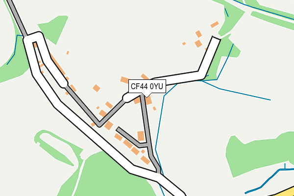 CF44 0YU map - OS OpenMap – Local (Ordnance Survey)