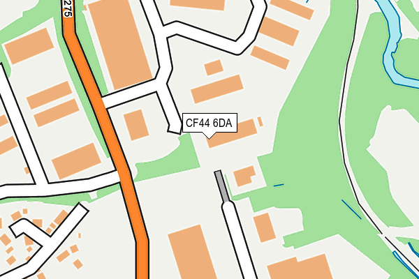 CF44 6DA map - OS OpenMap – Local (Ordnance Survey)