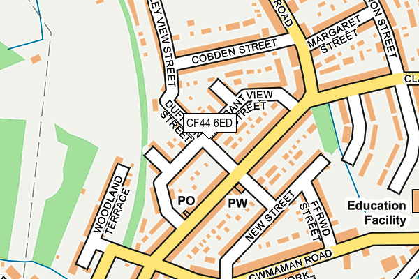 CF44 6ED map - OS OpenMap – Local (Ordnance Survey)