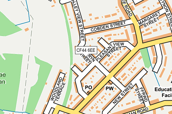 CF44 6EE map - OS OpenMap – Local (Ordnance Survey)