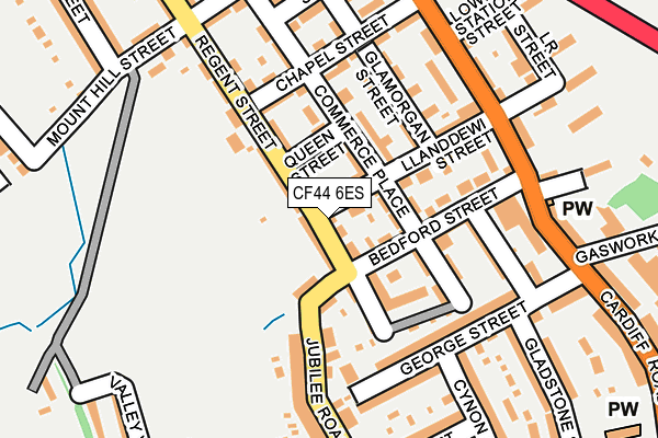 CF44 6ES map - OS OpenMap – Local (Ordnance Survey)