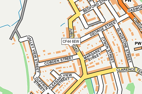 CF44 6EW map - OS OpenMap – Local (Ordnance Survey)