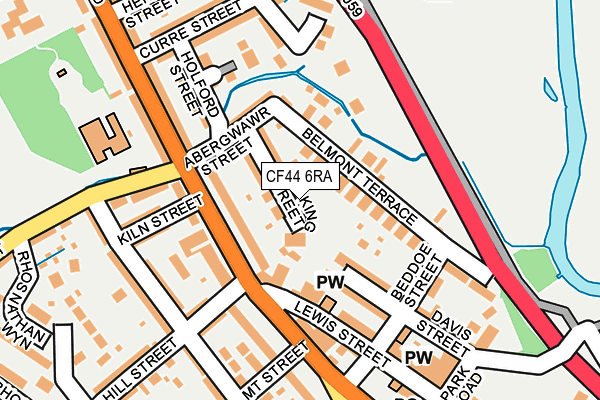 CF44 6RA map - OS OpenMap – Local (Ordnance Survey)