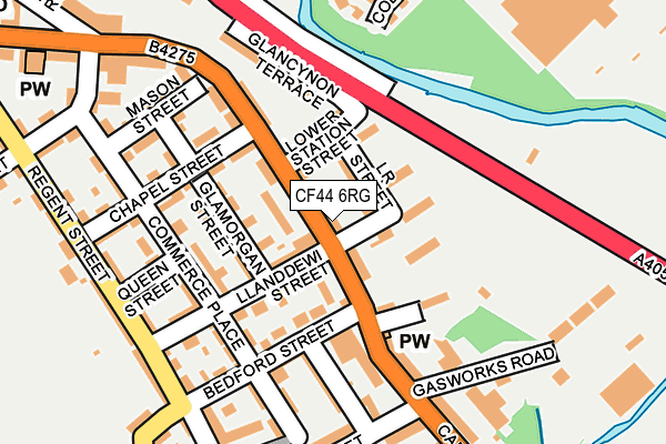 CF44 6RG map - OS OpenMap – Local (Ordnance Survey)