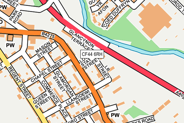 CF44 6RH map - OS OpenMap – Local (Ordnance Survey)