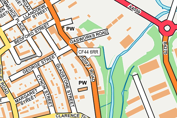 CF44 6RR map - OS OpenMap – Local (Ordnance Survey)