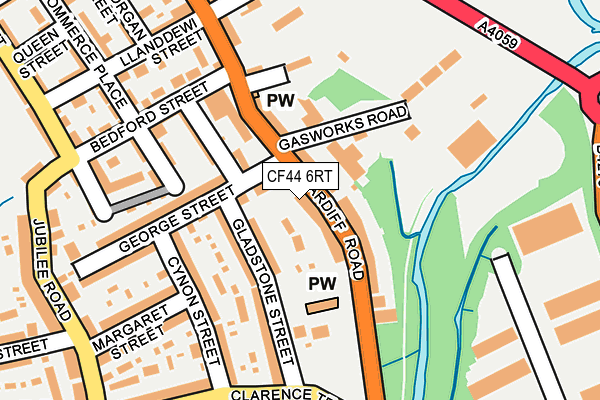 CF44 6RT map - OS OpenMap – Local (Ordnance Survey)