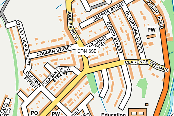 CF44 6SE map - OS OpenMap – Local (Ordnance Survey)