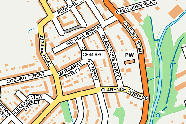 CF44 6SG map - OS OpenMap – Local (Ordnance Survey)