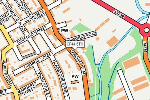 CF44 6TH map - OS OpenMap – Local (Ordnance Survey)