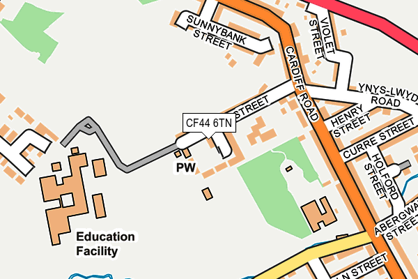 CF44 6TN map - OS OpenMap – Local (Ordnance Survey)