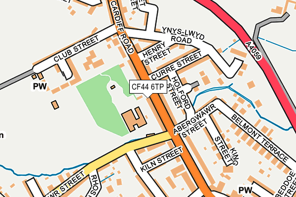 CF44 6TP map - OS OpenMap – Local (Ordnance Survey)