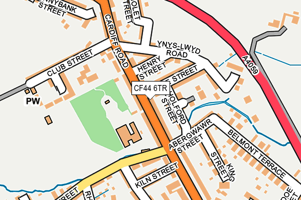 CF44 6TR map - OS OpenMap – Local (Ordnance Survey)