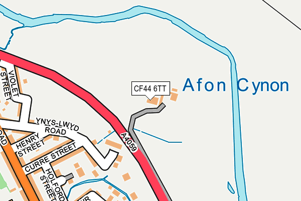 CF44 6TT map - OS OpenMap – Local (Ordnance Survey)