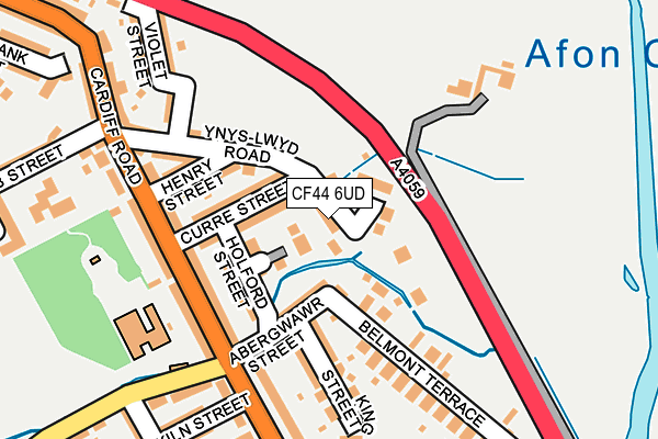 CF44 6UD map - OS OpenMap – Local (Ordnance Survey)