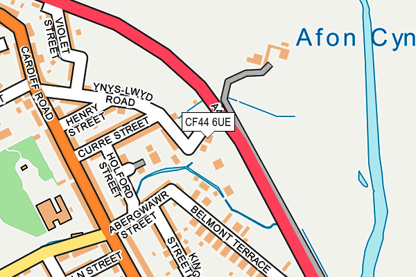 CF44 6UE map - OS OpenMap – Local (Ordnance Survey)