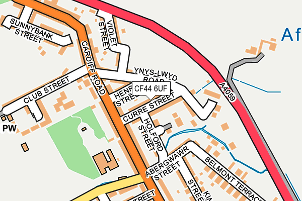 CF44 6UF map - OS OpenMap – Local (Ordnance Survey)