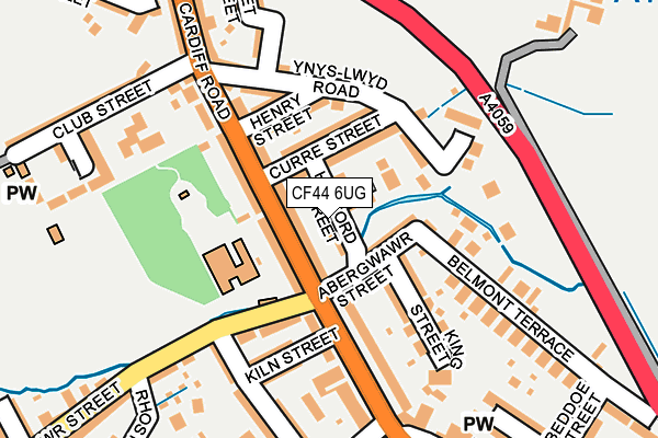 CF44 6UG map - OS OpenMap – Local (Ordnance Survey)