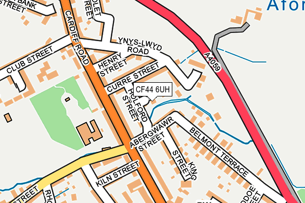 CF44 6UH map - OS OpenMap – Local (Ordnance Survey)