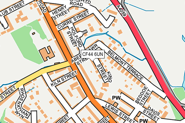 CF44 6UN map - OS OpenMap – Local (Ordnance Survey)