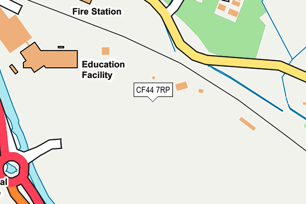 CF44 7RP map - OS OpenMap – Local (Ordnance Survey)