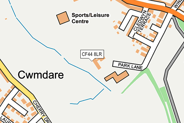 CF44 8LR map - OS OpenMap – Local (Ordnance Survey)