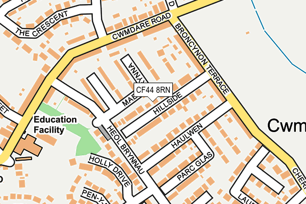 CF44 8RN map - OS OpenMap – Local (Ordnance Survey)