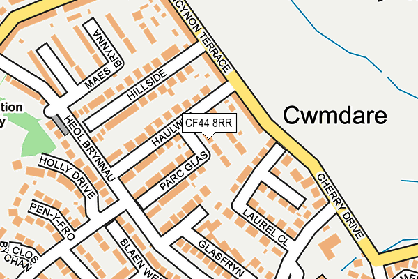 CF44 8RR map - OS OpenMap – Local (Ordnance Survey)