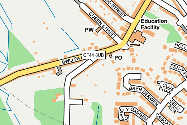 Map of THE TON (CWMDARE) LTD at local scale