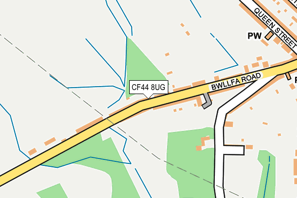 CF44 8UG map - OS OpenMap – Local (Ordnance Survey)
