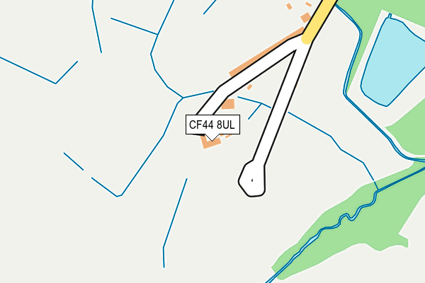 CF44 8UL map - OS OpenMap – Local (Ordnance Survey)