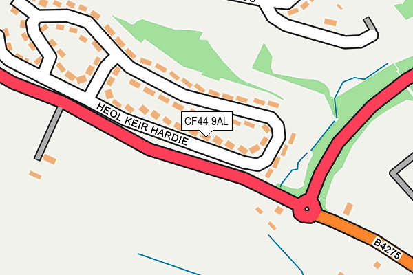 CF44 9AL map - OS OpenMap – Local (Ordnance Survey)