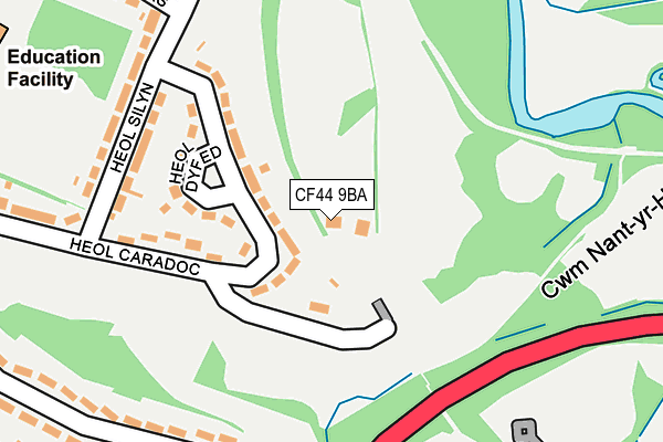 CF44 9BA map - OS OpenMap – Local (Ordnance Survey)