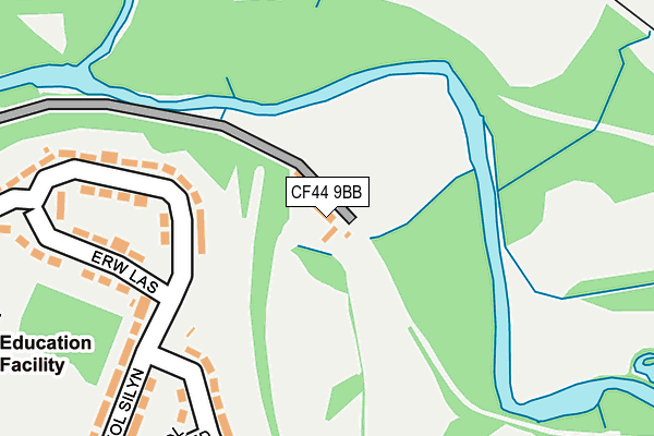CF44 9BB map - OS OpenMap – Local (Ordnance Survey)