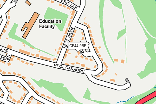 CF44 9BE map - OS OpenMap – Local (Ordnance Survey)