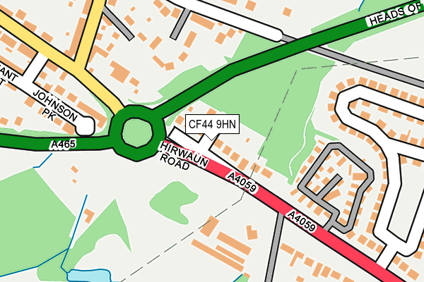 CF44 9HN map - OS OpenMap – Local (Ordnance Survey)