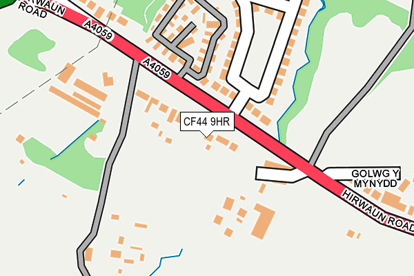 CF44 9HR map - OS OpenMap – Local (Ordnance Survey)