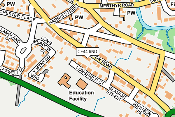 CF44 9ND map - OS OpenMap – Local (Ordnance Survey)