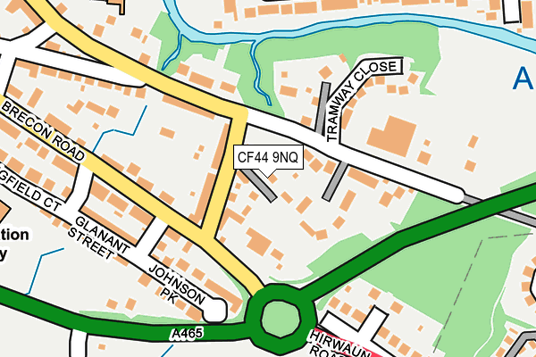 CF44 9NQ map - OS OpenMap – Local (Ordnance Survey)